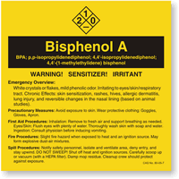 Bisphenol A ANSI Chemical Label