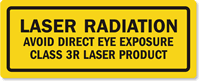 Class 3R (400 - 1400 nm) Laser Label
