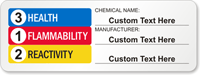 Custom Color Bar RTK HMIG Paper Label