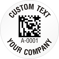 Circular 2D Custom Template  Barcode