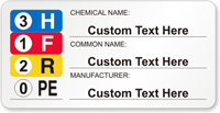 Custom Color Bar Right To Know Label