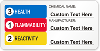 Custom Right To Know HMIG Paper Label