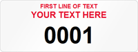 Rectangular Custom Template  Numbering