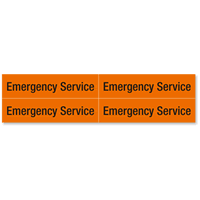 Emergency Service Voltage Marker Labels Medium