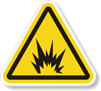 ISO 3864 2 Warning Explosion Symbol