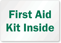 First Aid Kit Inside Label