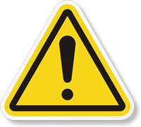 ISO W001   General Warning Sign