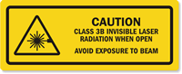 Invisible Laser Radiation Avoid Exposure To Beam Label