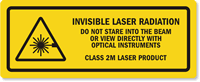 Do Not View Directly With Optical Instruments Label