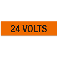 24 Volts Marker Label, Large (2 1/4in. x 9in.)