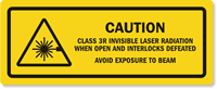 Class 3R Invisible Laser Radiation Label