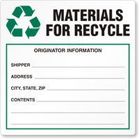 Materials for Recycle