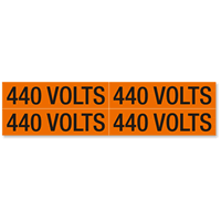 440 Volts Marker Labels, Medium (1-1/8in. x 4-1/2in.)