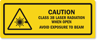 Class 3B Laser Radiation Avoid When Open Label