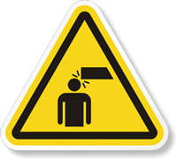 ISO W020   Overhead Obstacles Hit Head Label