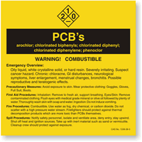 PCBs ANSI Chemical Label