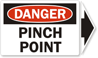 Danger Pinch Point Label