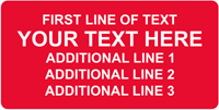 Rectangular Custom Template  Text