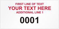 Rectangular Custom Template  Numbering