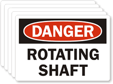 Danger Rotating Shaft