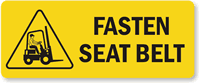 Fasten Seat Belt Label