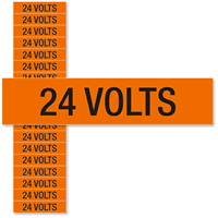 24 Volts Marker Labels, Small (1/2in. x 2 1/4in.)