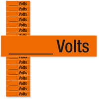 Write On Volts Marker Labels, Small, 1/2in. x 2 1/4in.