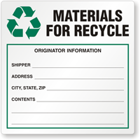 Semi Custom Materials for Recycle Label