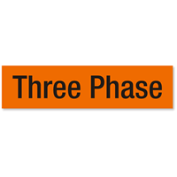 Three Phase Voltage Marker Labels Large
