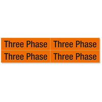 Three Phase Voltage Marker Labels Medium