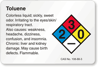 Osmium Tetroxide NFPA Chemical Hazard Label