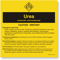 Urea ANSI Chemical Label
