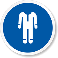 ISO M010 - Wear Protective Clothing Symbol Label