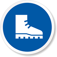 ISO M008   Wear Foot Protection Symbol Label