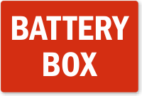 Battery Box Label