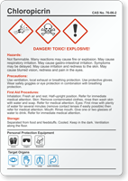 Chloropicrin Danger Chemical Hazard Chemical Label