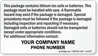 Custom Lithium Battery Safety Document