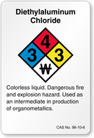 Diethylaluminum Chloride NFPA Chemical Label