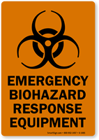 Emergency Biohazard Response Equipment Biohazard Label