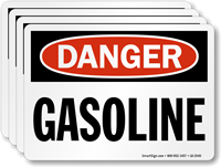 Gasoline OSHA Danger Label
