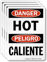 Hot Caliente OSHA Danger Label
