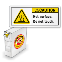 ISO Hot Surface Do Not Touch Grab a Labels Dispenser