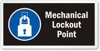 Mechanical Lockout Point Label