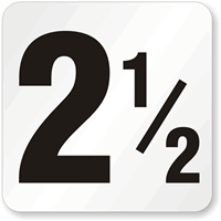 2.5 Pool Depth Marker