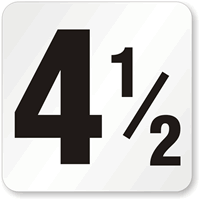 4.5 Pool Depth Marker