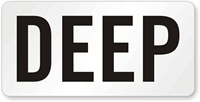 Deep Pool Depth Marker