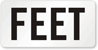 Feet Pool Depth Marker