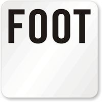 Foot Pool Depth Marker