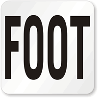 Foot Pool Depth Marker