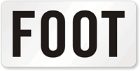 Foot Pool Depth Marker